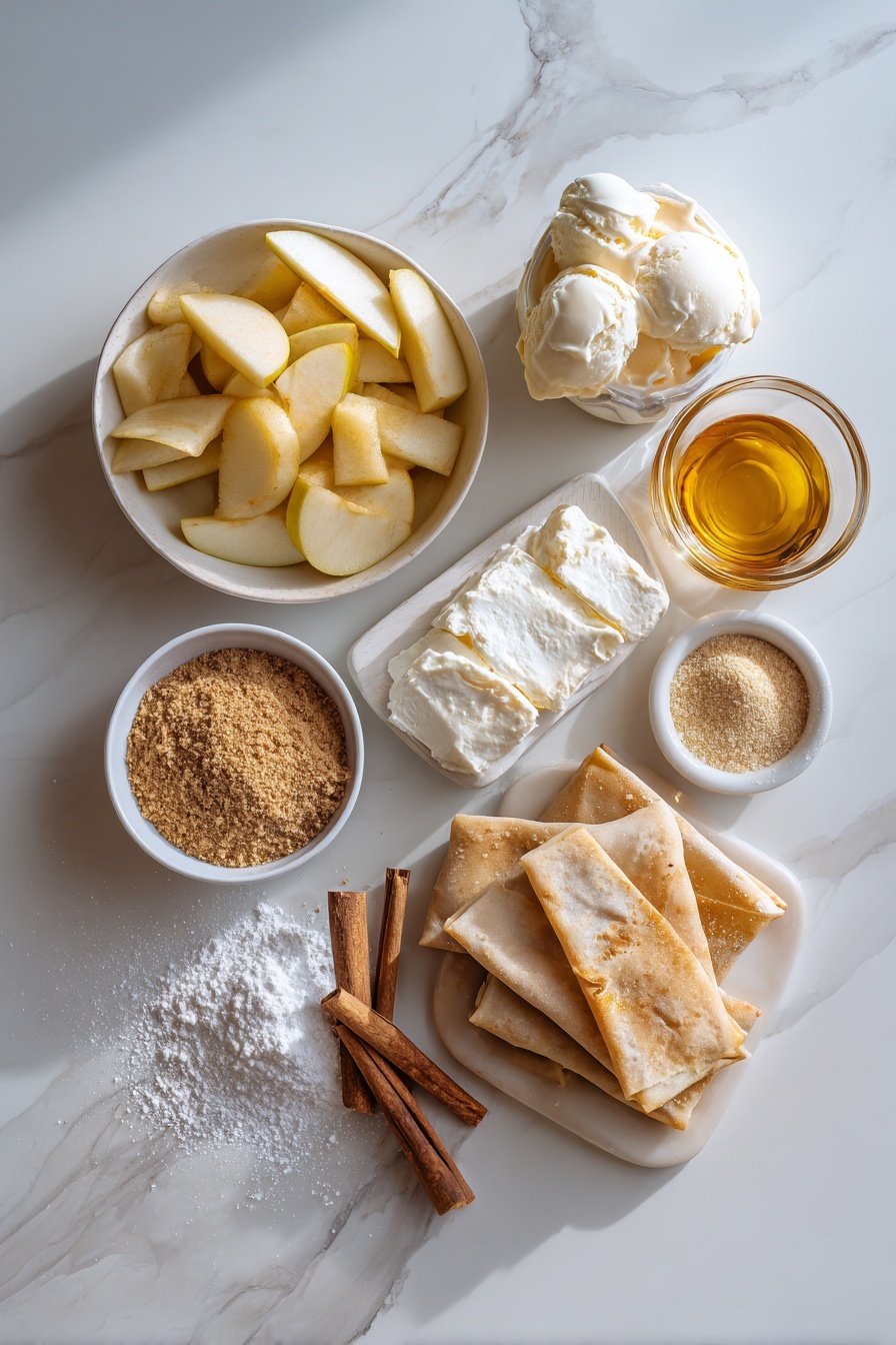 Apple Pie Egg Rolls Recipe - Ingredients