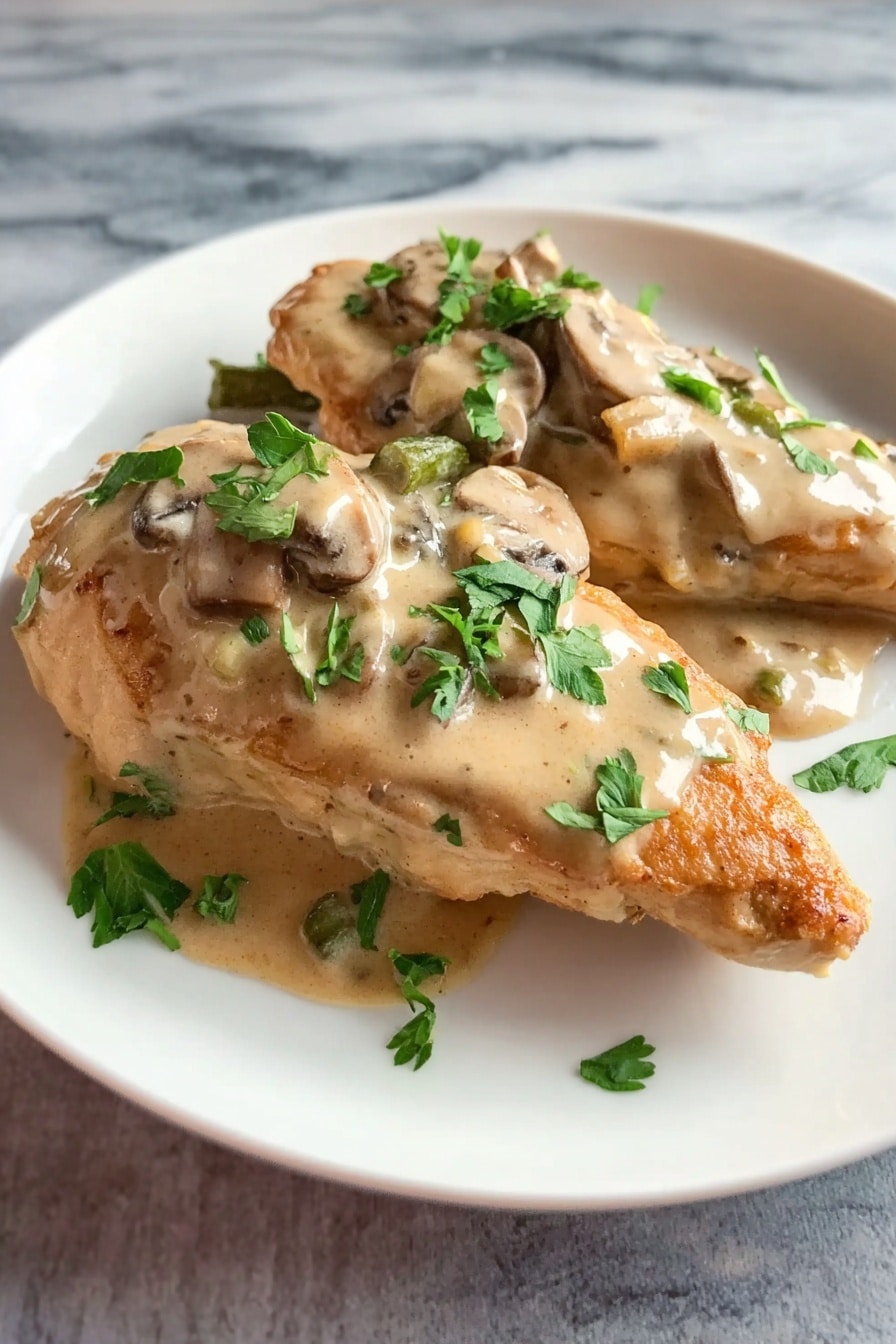 Slow Cooker Turkey Marsala Recipe - Serving