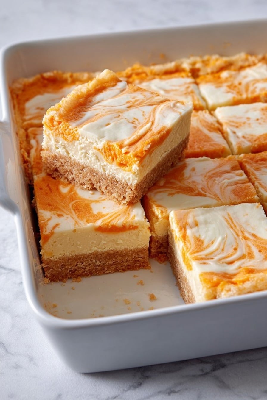 Sweet Potato Cheesecake Brownies Recipe - Serving