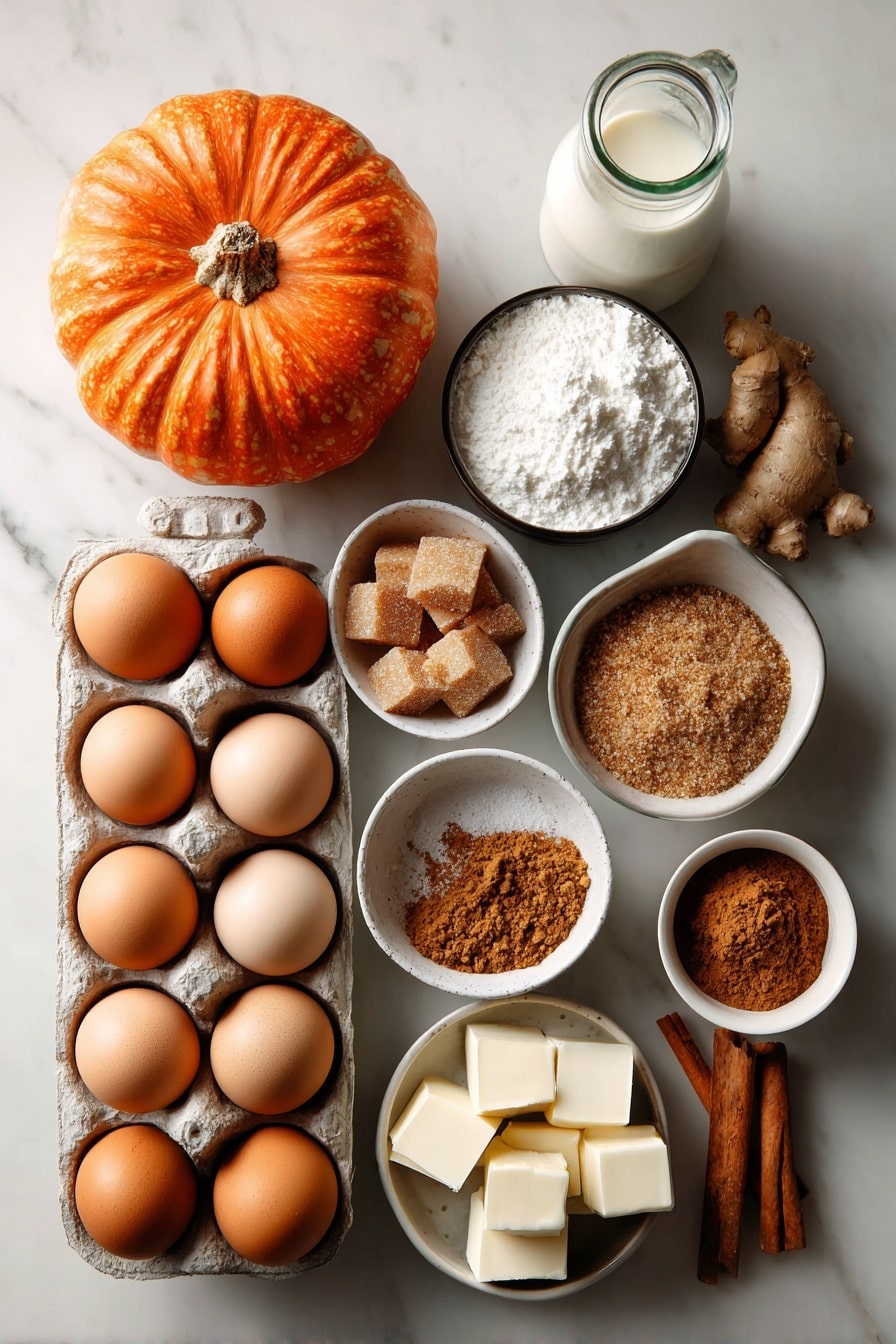 Pumpkin Shortbread Bars Recipe - Ingredients