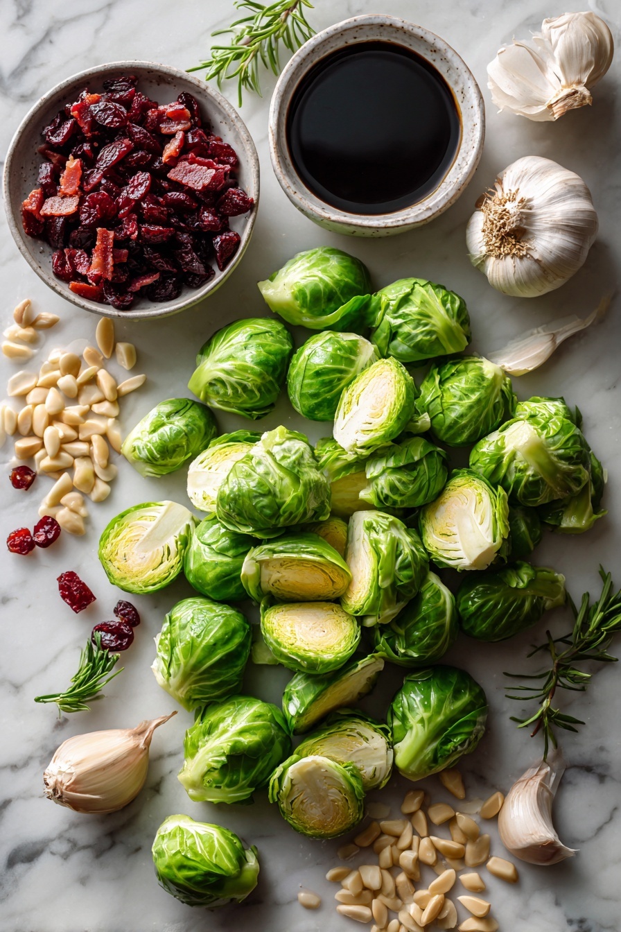 Roasted Balsamic Brussels Sprouts with Pancetta Recipe - Ingredients