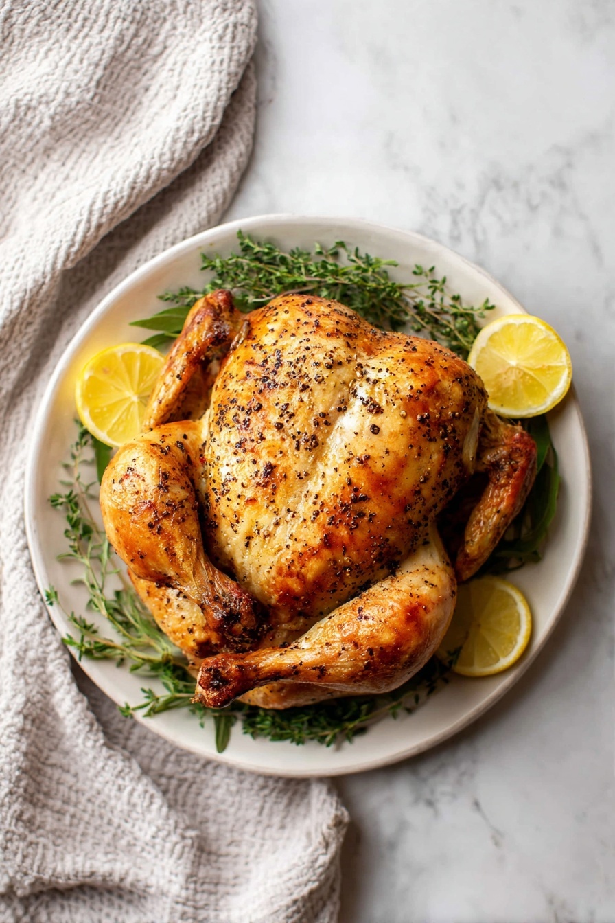 Instant Pot Whole Chicken with Homemade Gravy Recipe - Serving