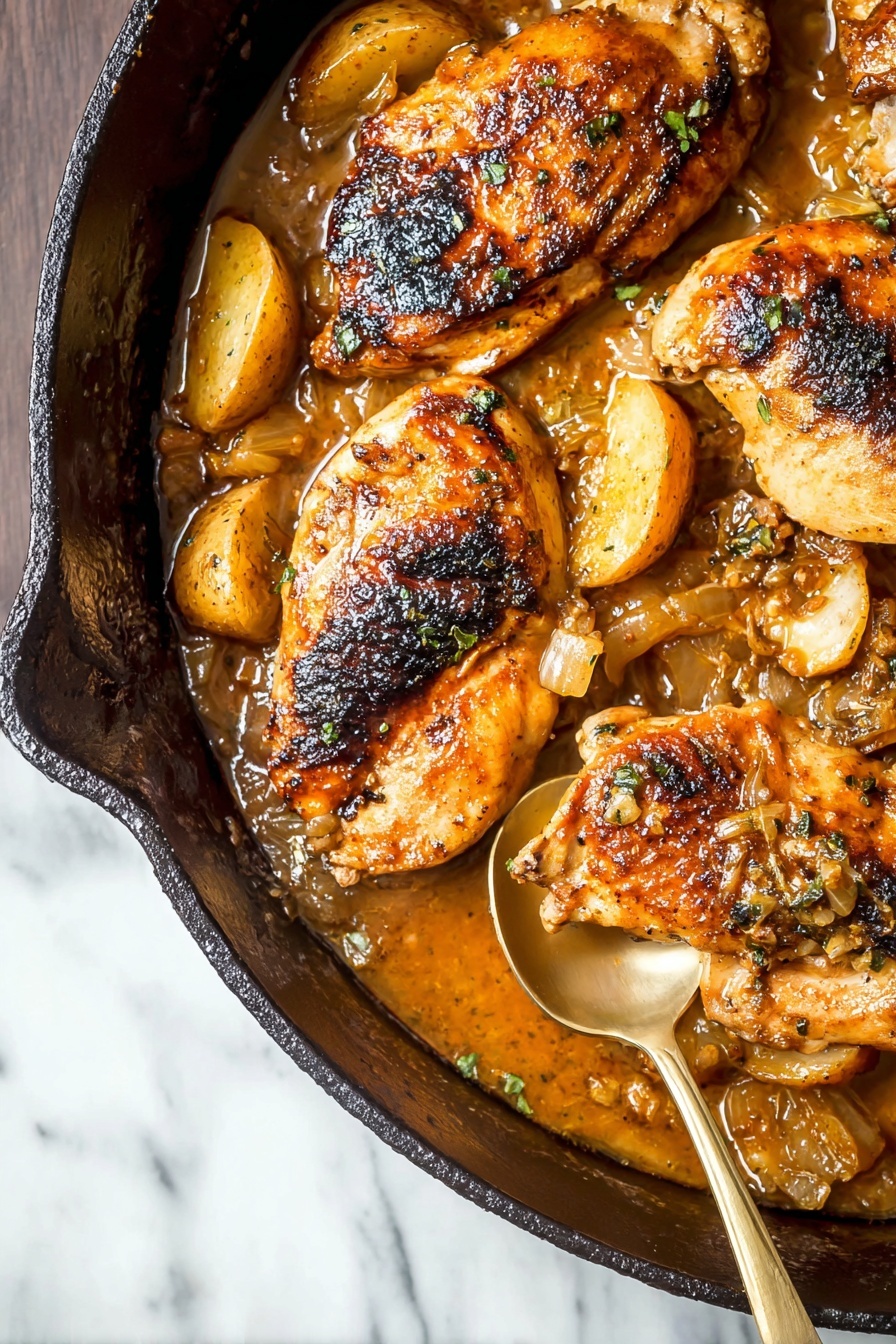 Apple Cider Chicken with Roasted Butternut Squash Recipe - Serving
