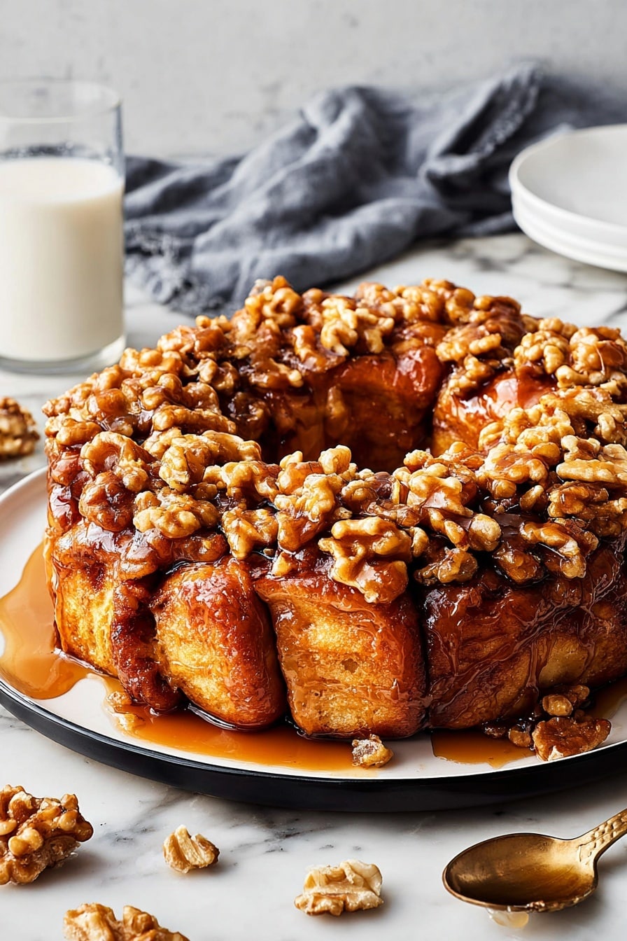 Homemade Monkey Bread with Walnuts and Vanilla Recipe - Recipe Step