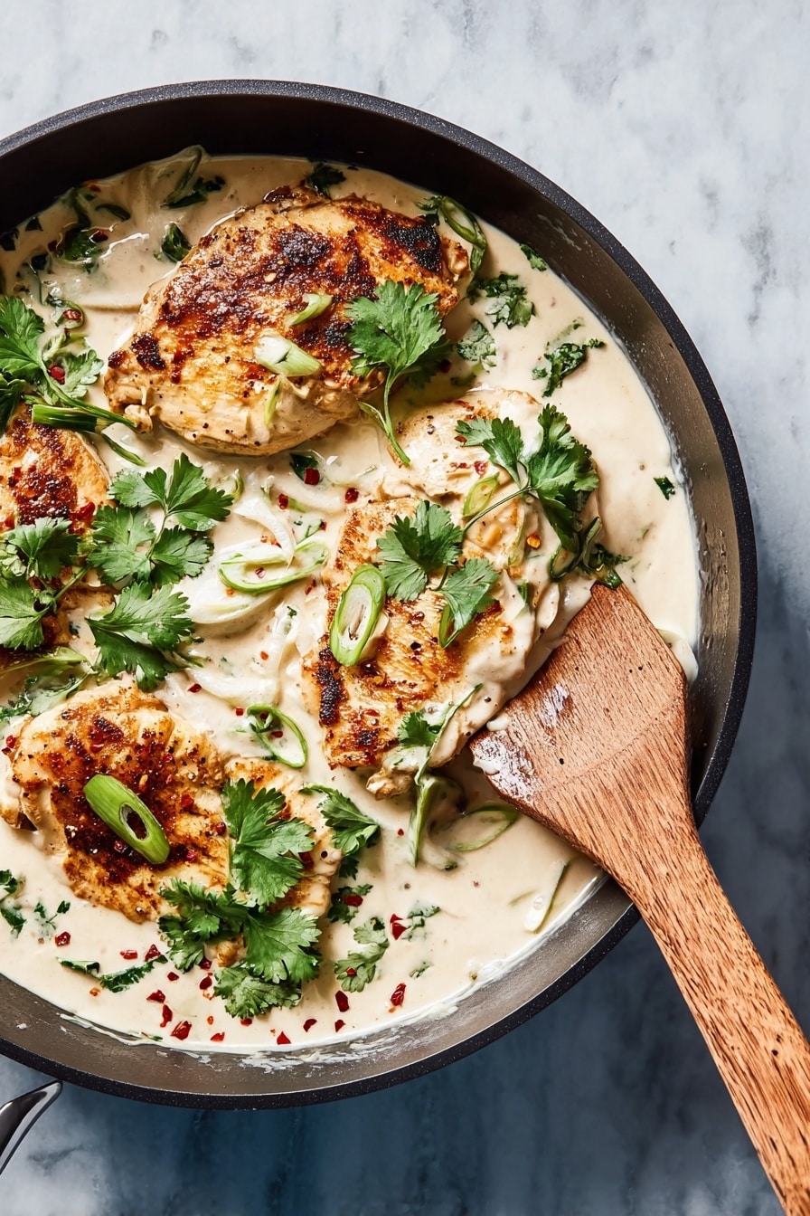 Creamy Coconut Lime Chicken Recipe - Serving