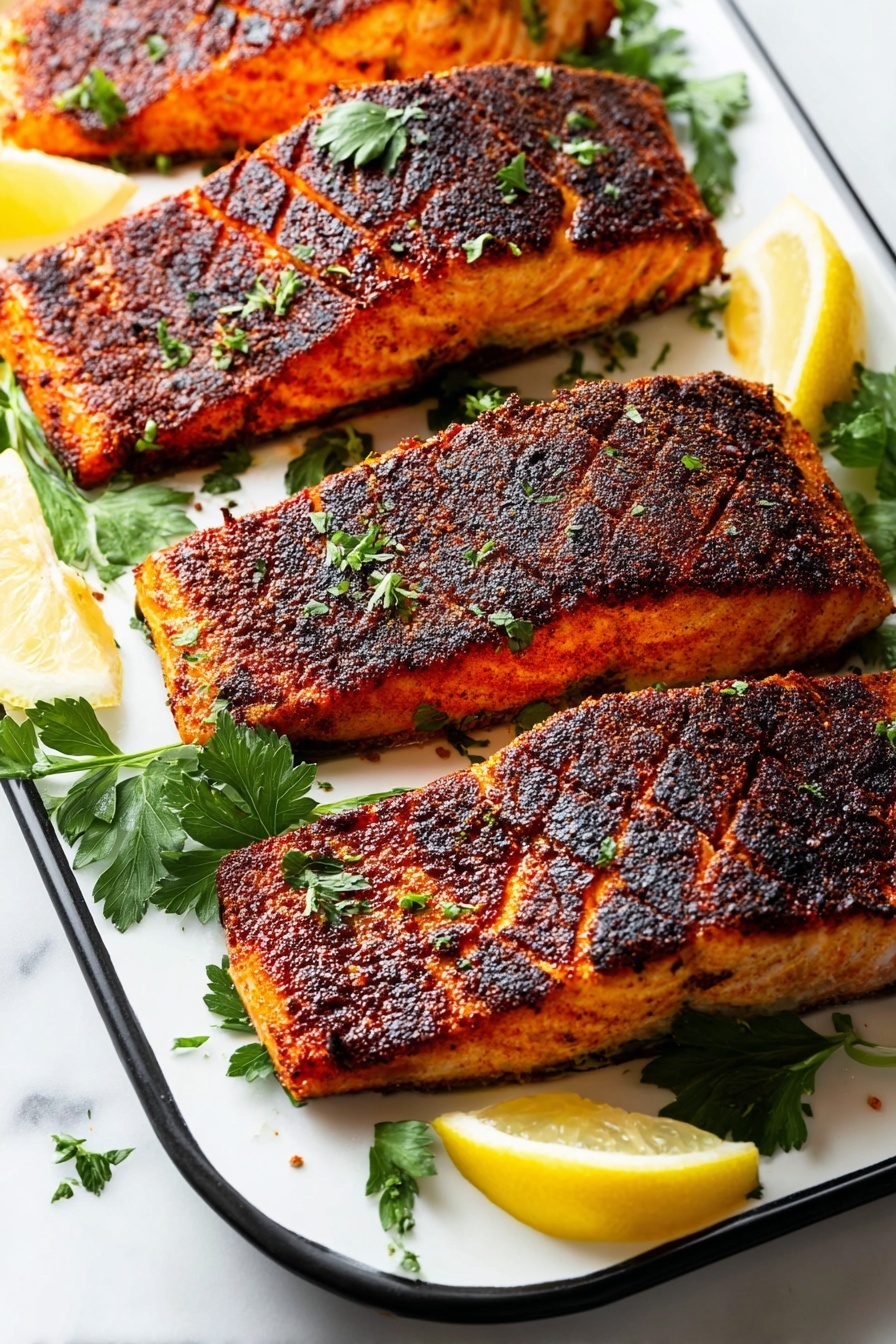 Blackened Salmon Recipe - Serving