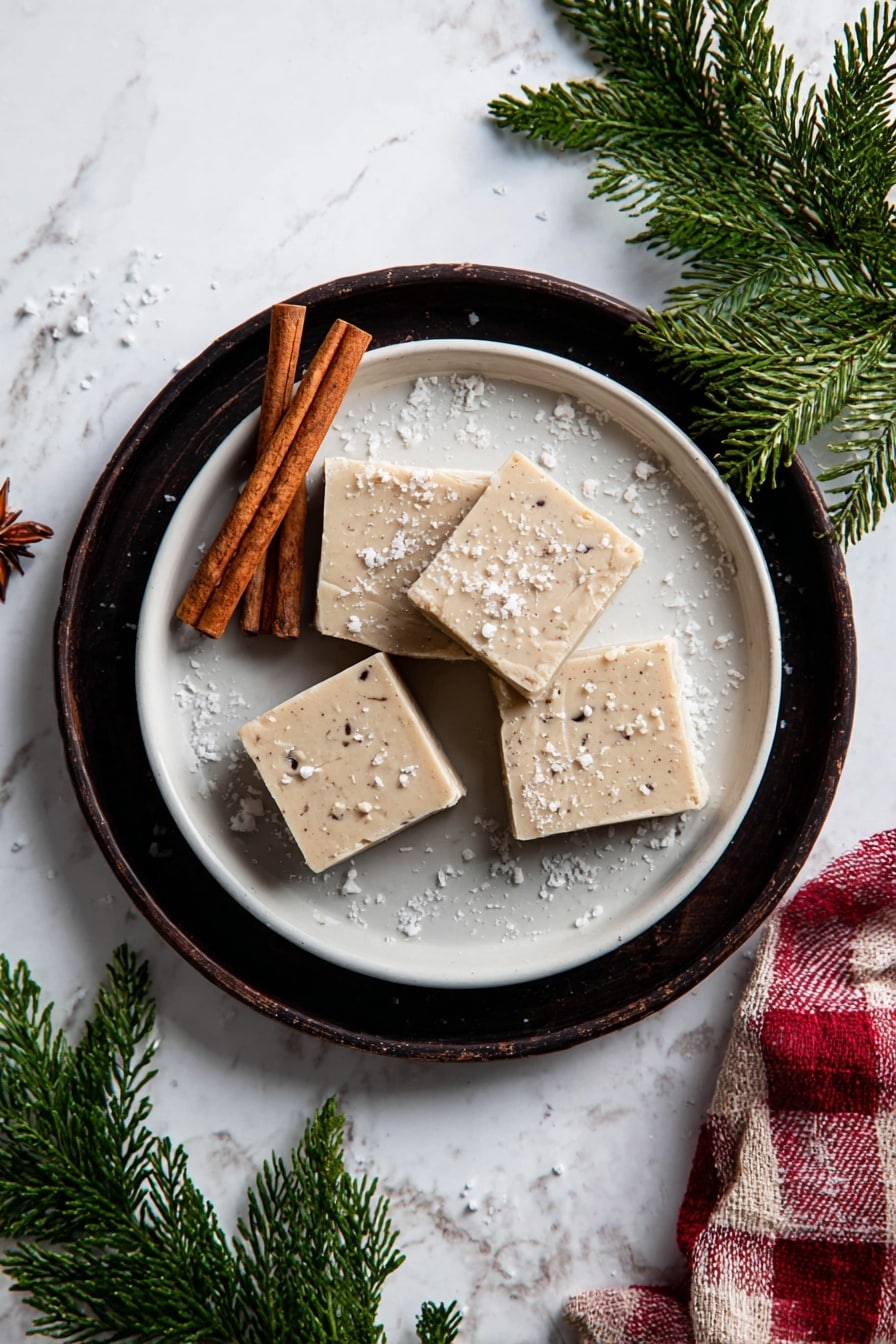 White Chocolate Chai Fudge Recipe - Serving