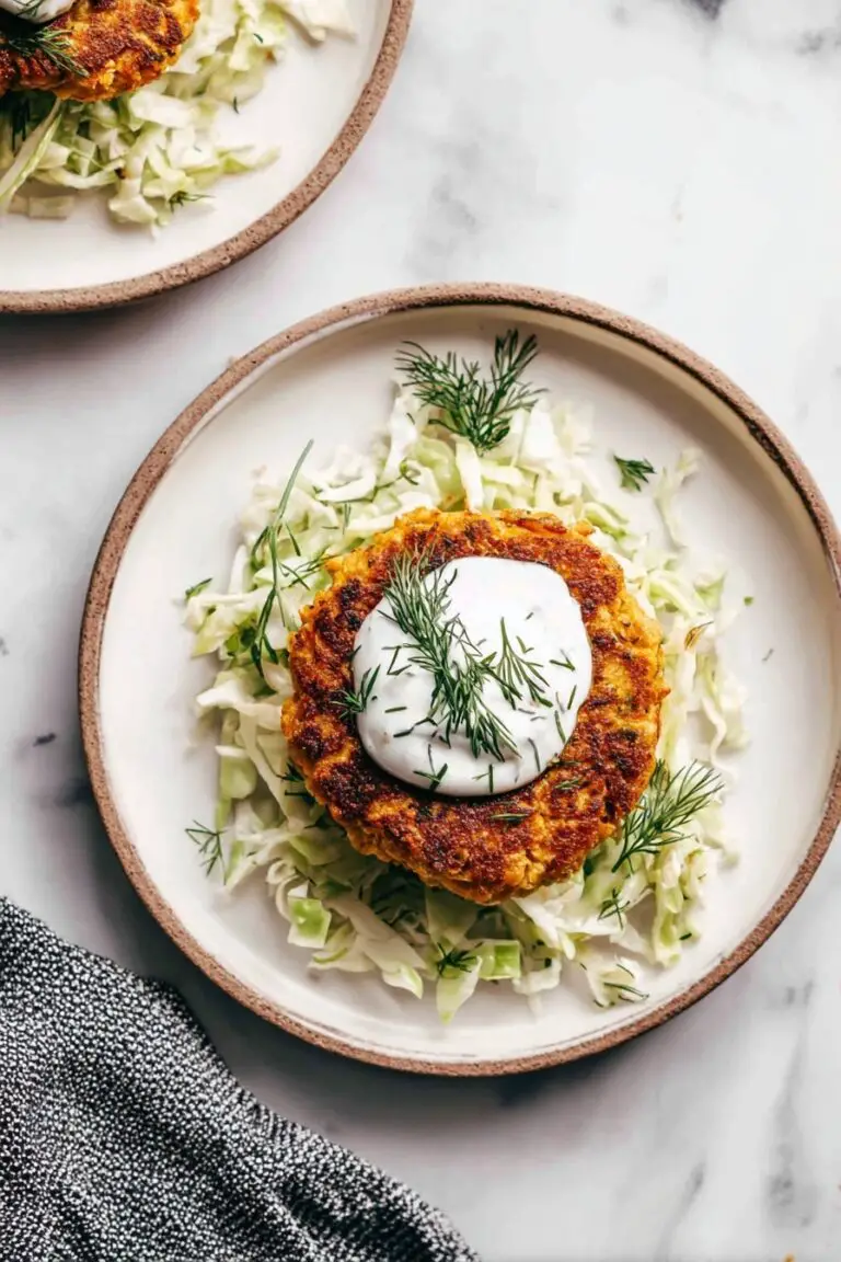 Delicious Salmon Burgers with Fresh Slaw Recipe