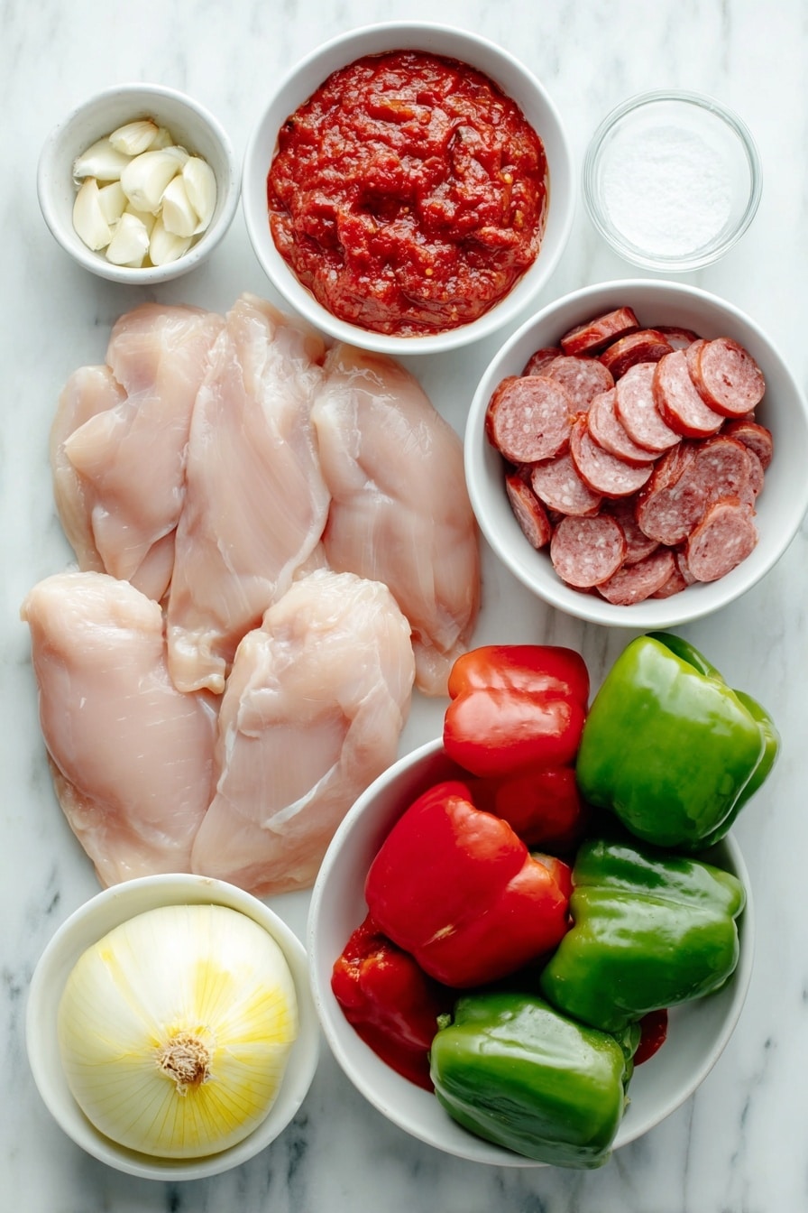 Instant Pot Creole Chicken and Sausage Recipe - Ingredients