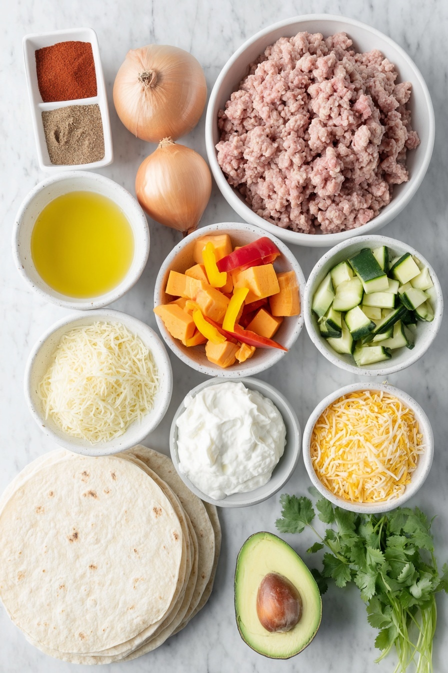 Spicy Chipotle Turkey Burritos Recipe - Ingredients