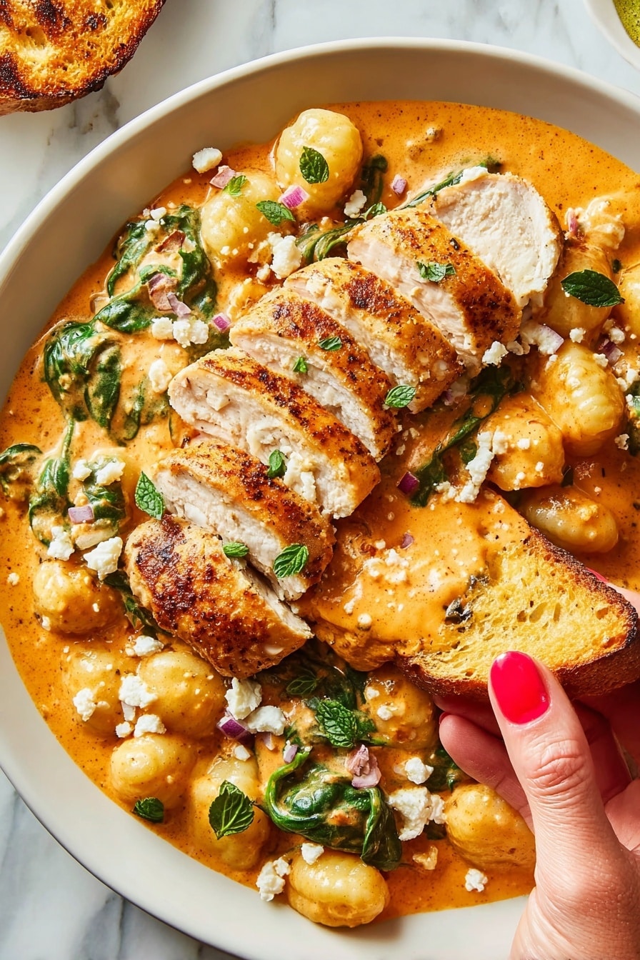 Creamy Harissa Chicken and Gnocchi Recipe - Recipe Step