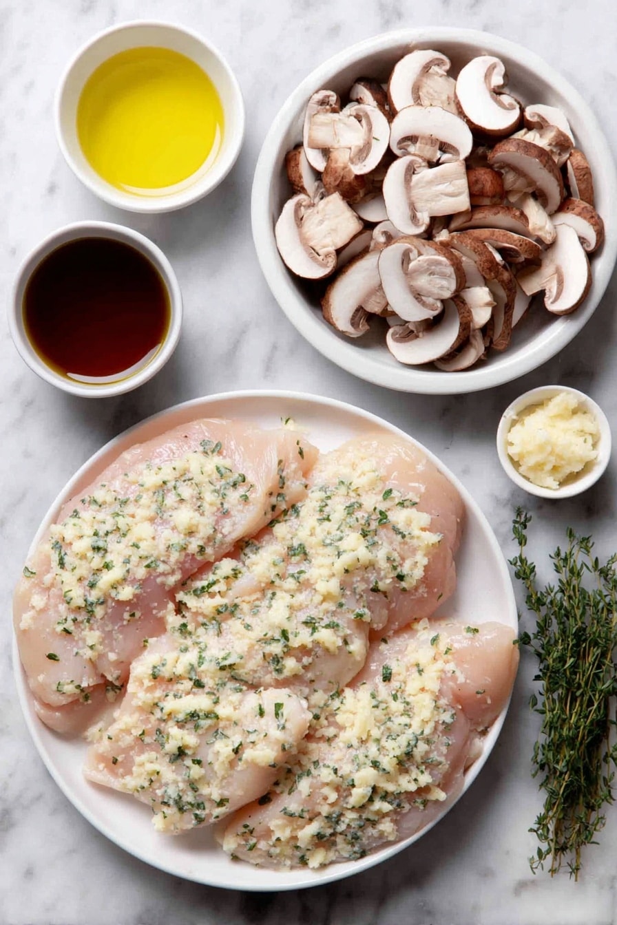 Creamy Chicken Marsala Orzo Recipe - Ingredients