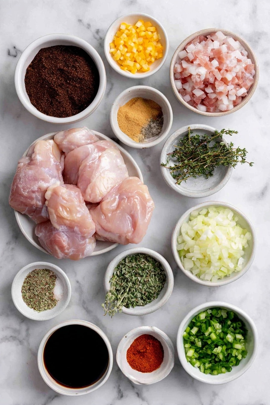 Brown Stew Chicken Recipe - Ingredients