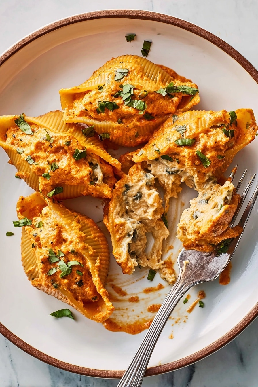 Creamy Cajun Chicken Pasta Shells Recipe - Serving
