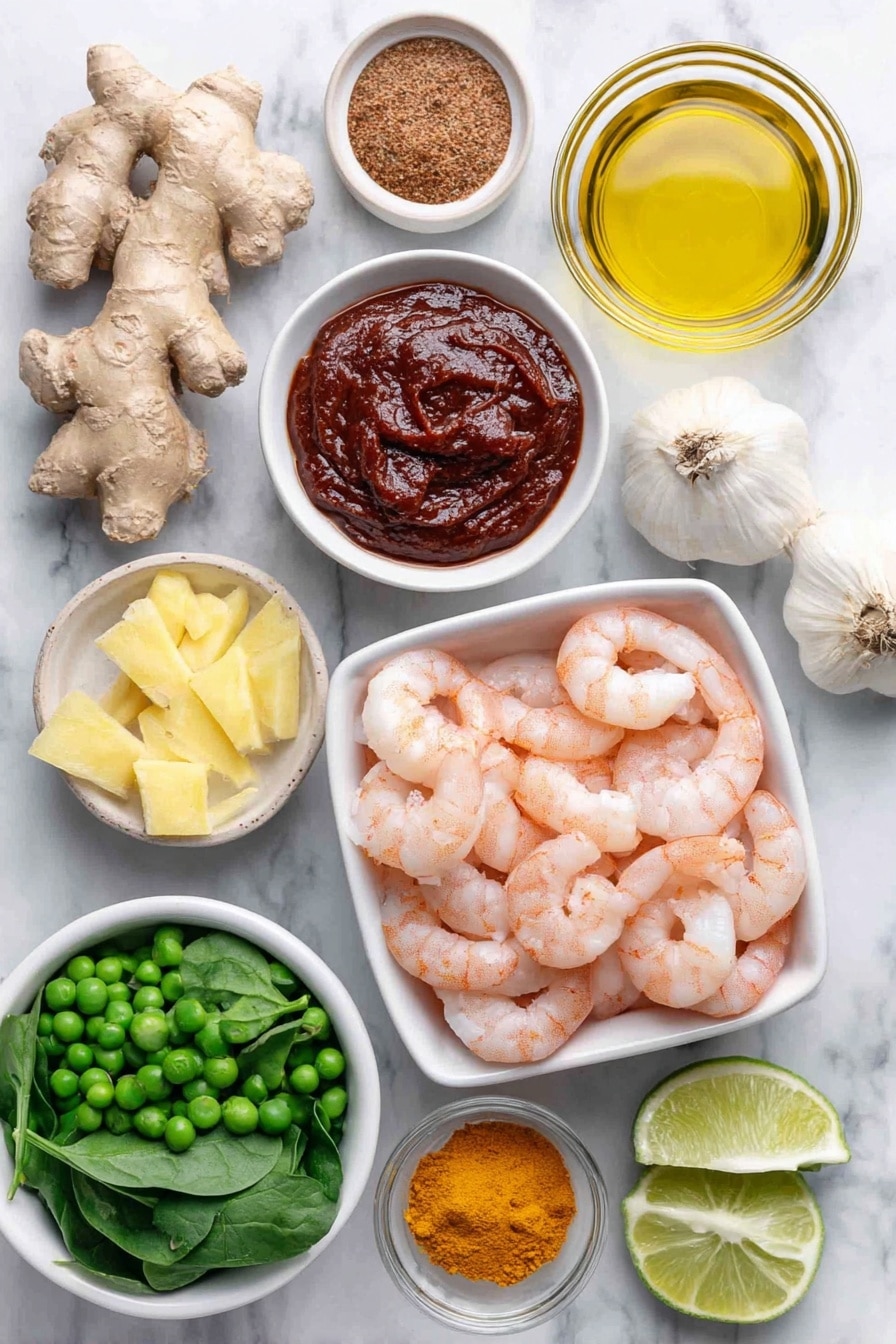 Coconut Curry Shrimp with Peas Recipe - Ingredients