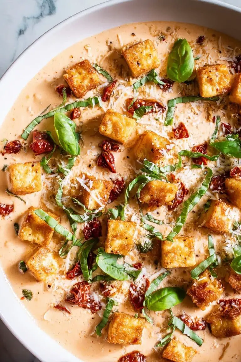 Marry Me Tofu in Creamy Tomato Basil Sauce Recipe