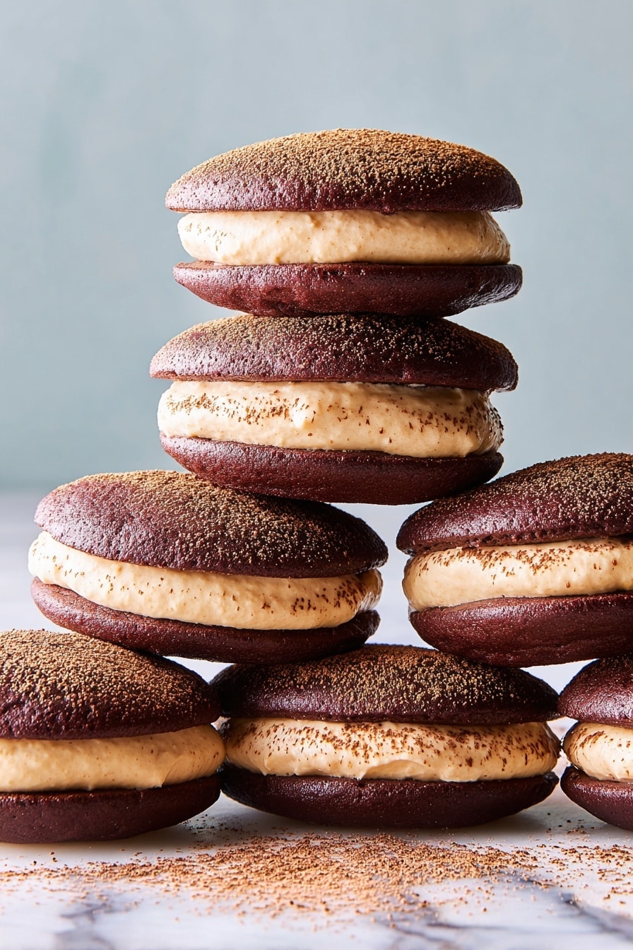 Tiramisu Whoopie Pies with Coffee Mascarpone Recipe - Recipe Step