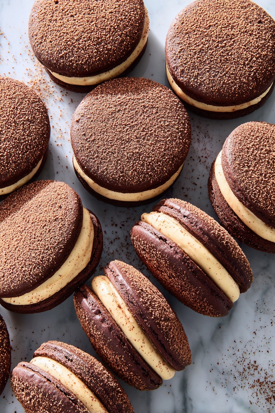 Tiramisu Whoopie Pies with Coffee Mascarpone Recipe - Serving