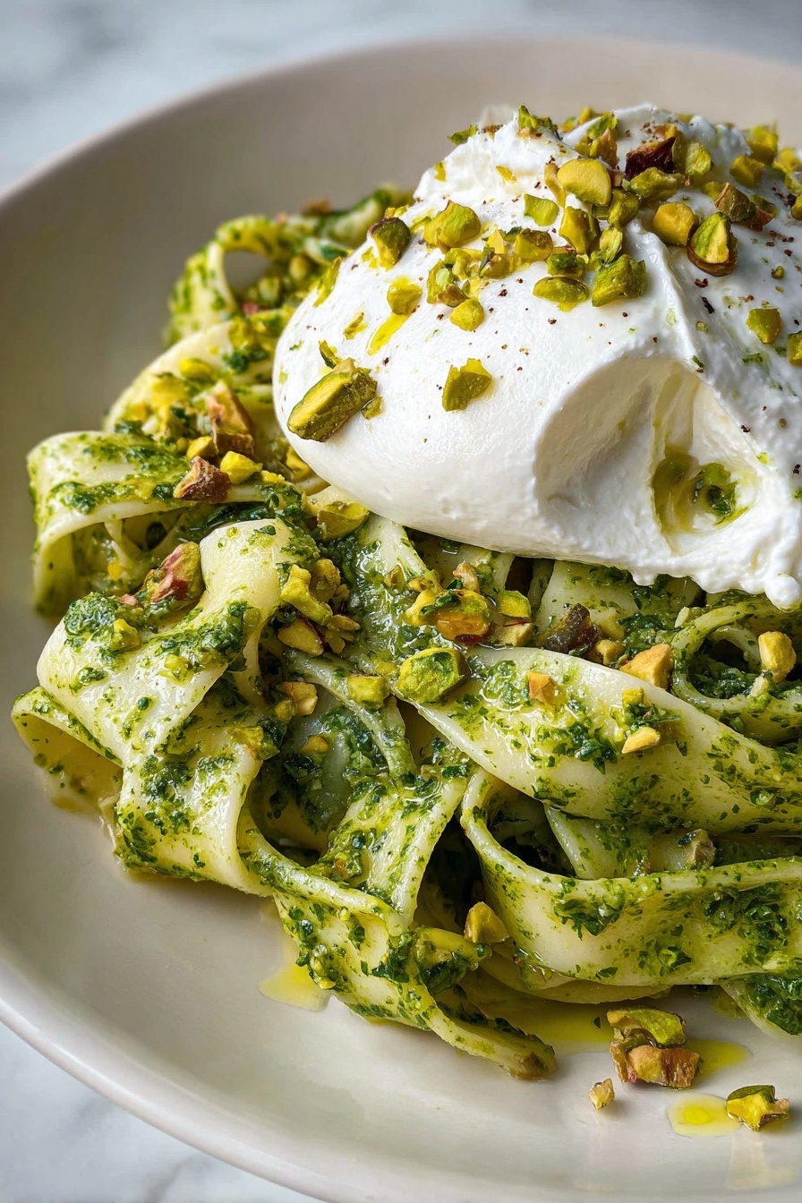 Pistachio Pesto Pasta with Burrata Recipe - Recipe Step