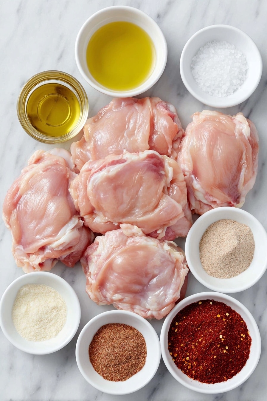 Baked Spicy Chicken Thighs Recipe - Ingredients