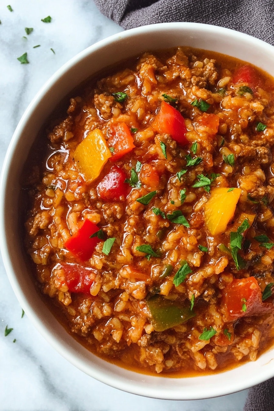 Stuffed Pepper Soup Recipe - Recipe Step