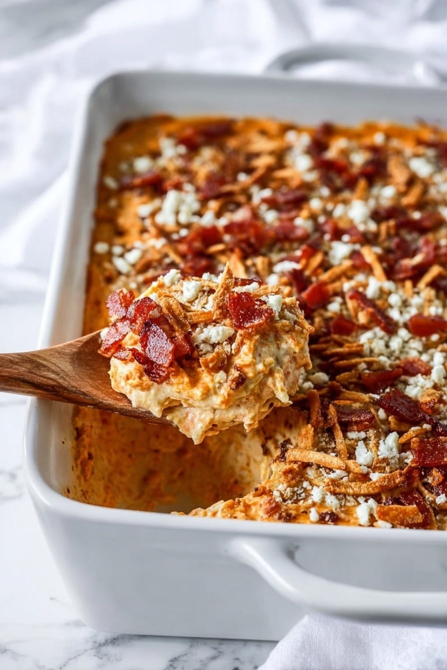 Savory Sweet Potato Casserole with Bacon Shallots and Crispy Fried Jalapeños Recipe - Recipe Step