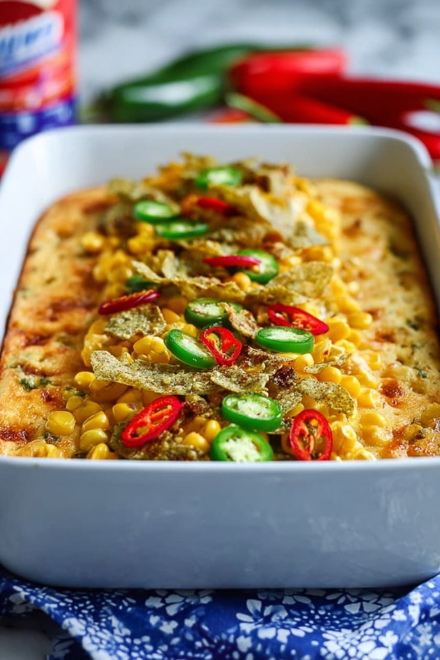 Jalapeño Corn Soufflé Recipe - Serving