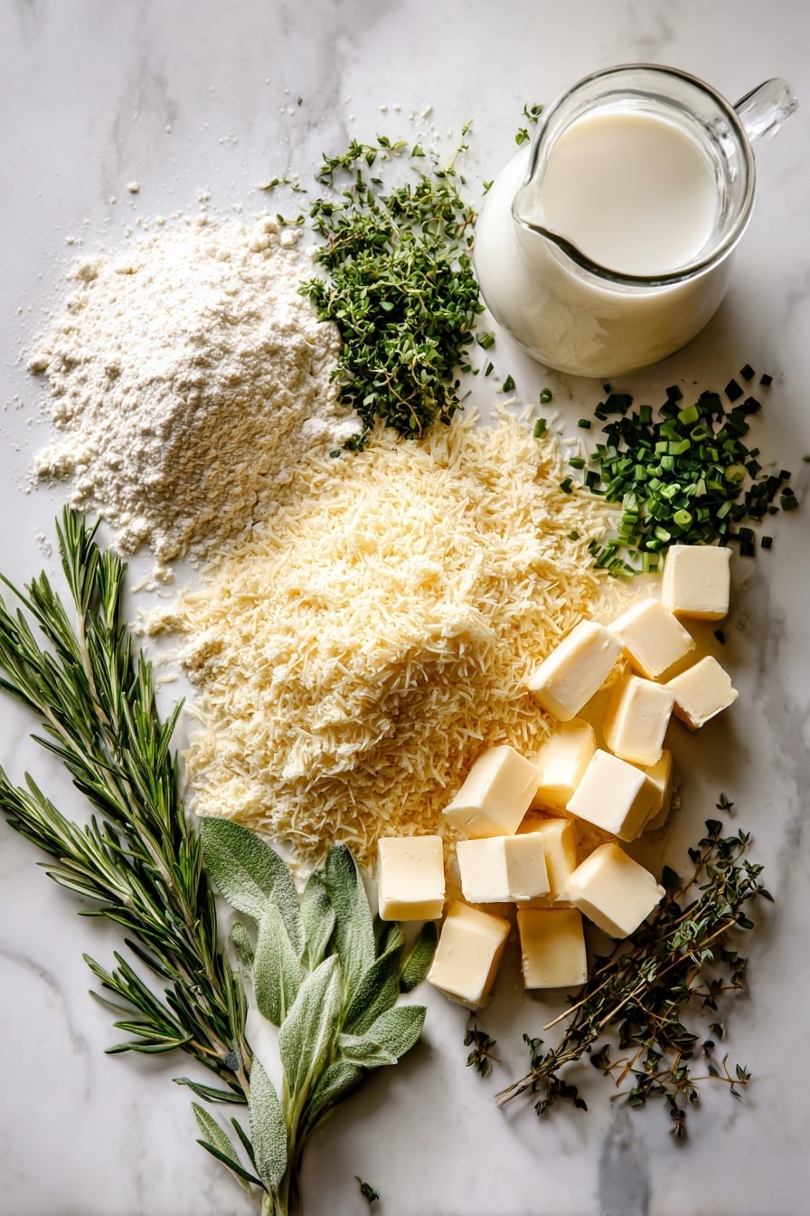 Gruyere Herb Slab Biscuits Recipe - Ingredients