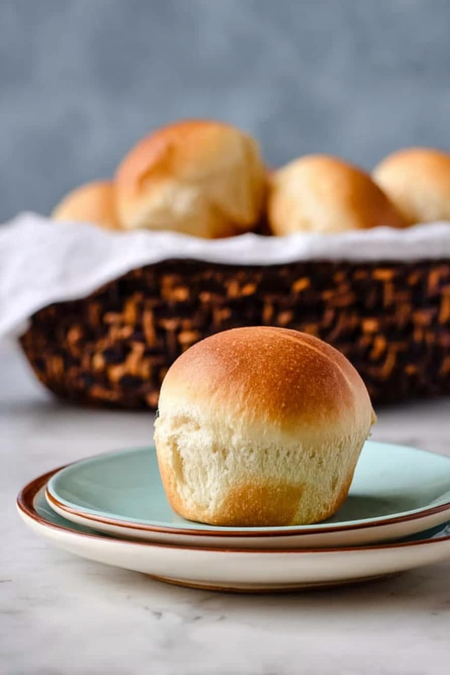 Buttery Cloverleaf Rolls Recipe - Serving