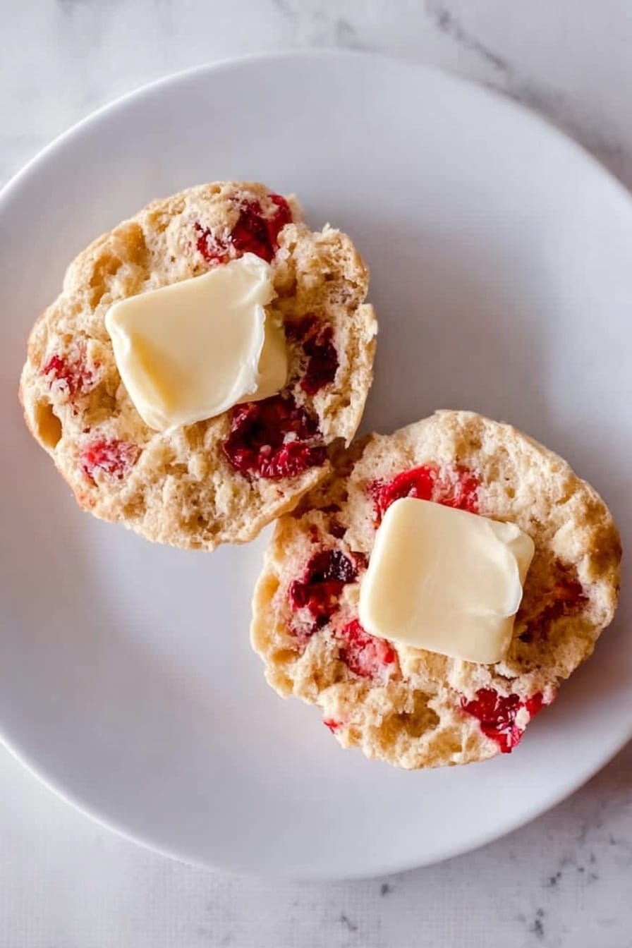 Cranberry Whole Wheat Buttermilk Biscuits Recipe - Serving