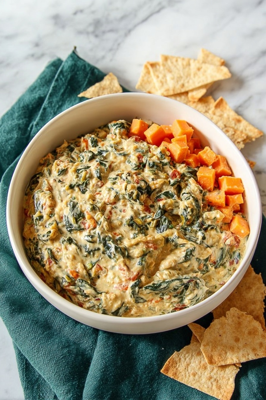 Roasted Butternut Squash Spinach Dip Recipe - Recipe Step