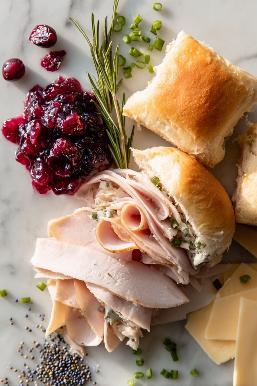 Cranberry Turkey Sliders Recipe - Ingredients