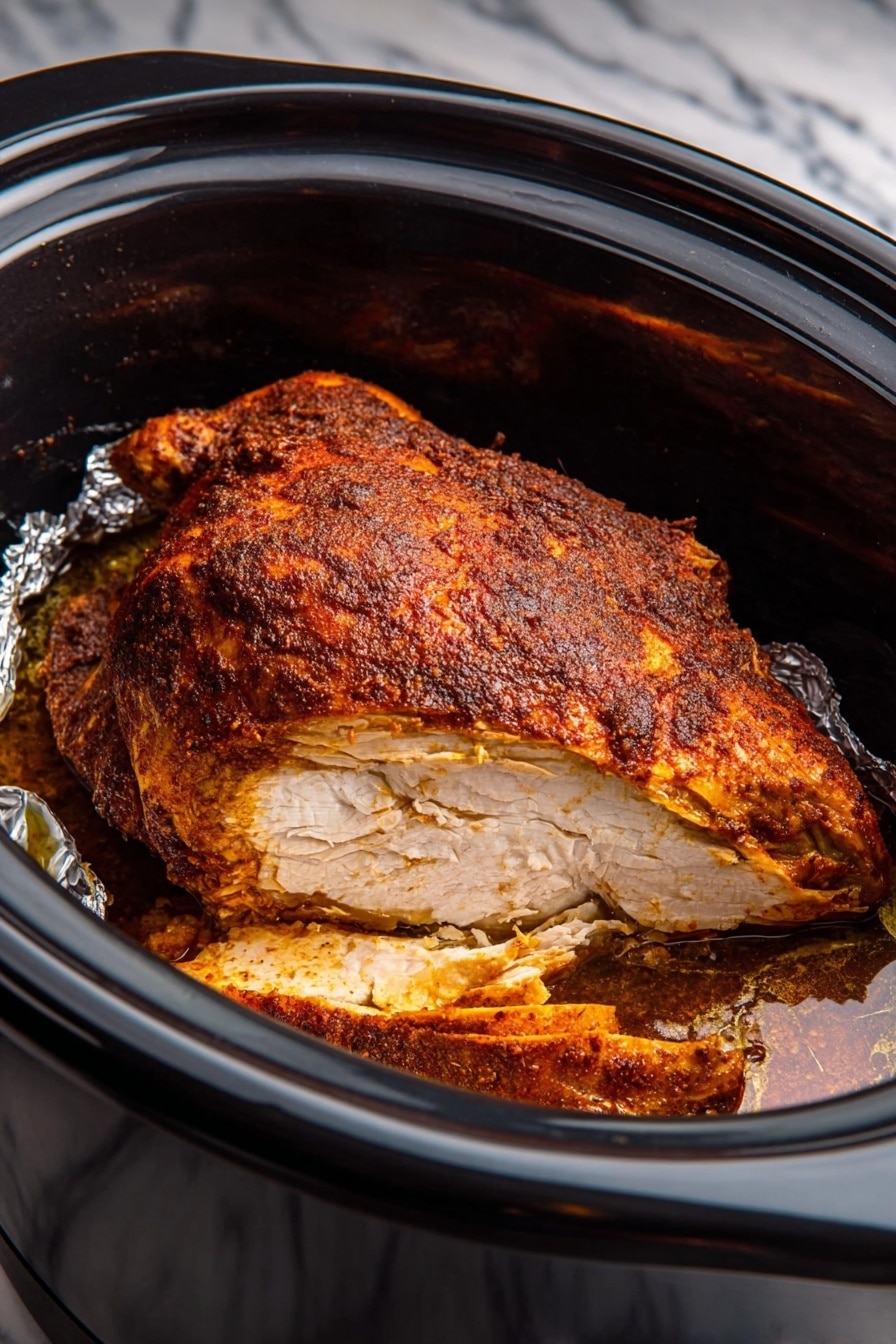 Crock-Pot Turkey Breast with Honey, Paprika, and Parsley Recipe - Recipe Step