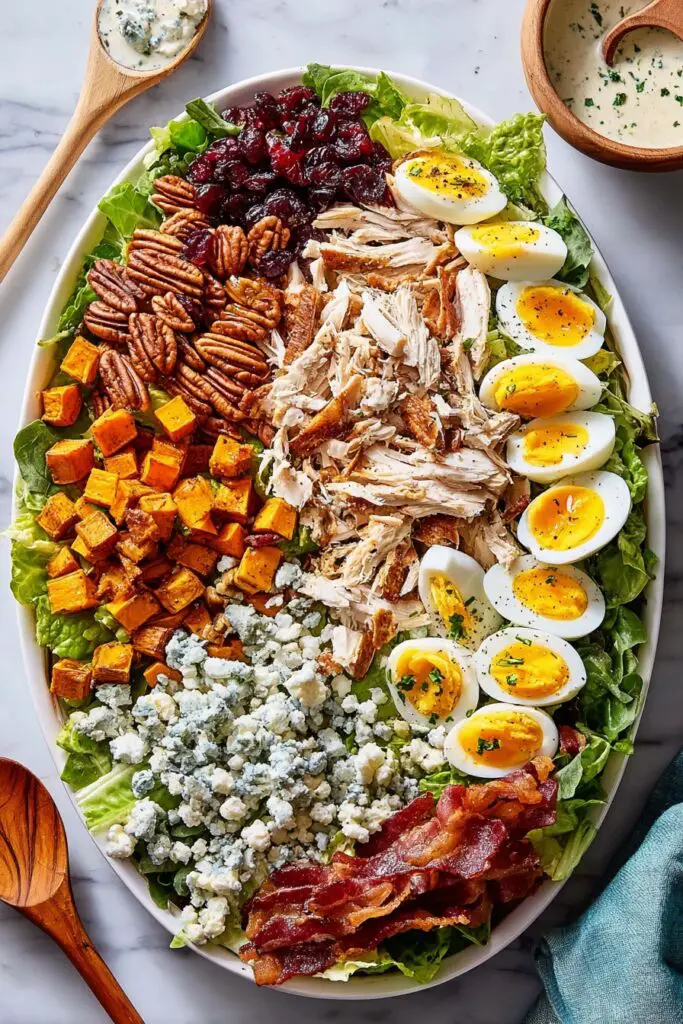 Thanksgiving Cobb Salad with Creamy Chive Dressing Recipe