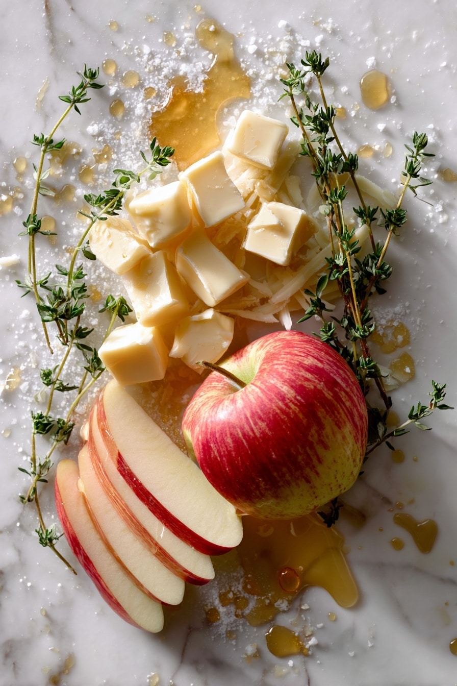 Apple Cheddar Galette with Thyme and Honey Recipe - Ingredients
