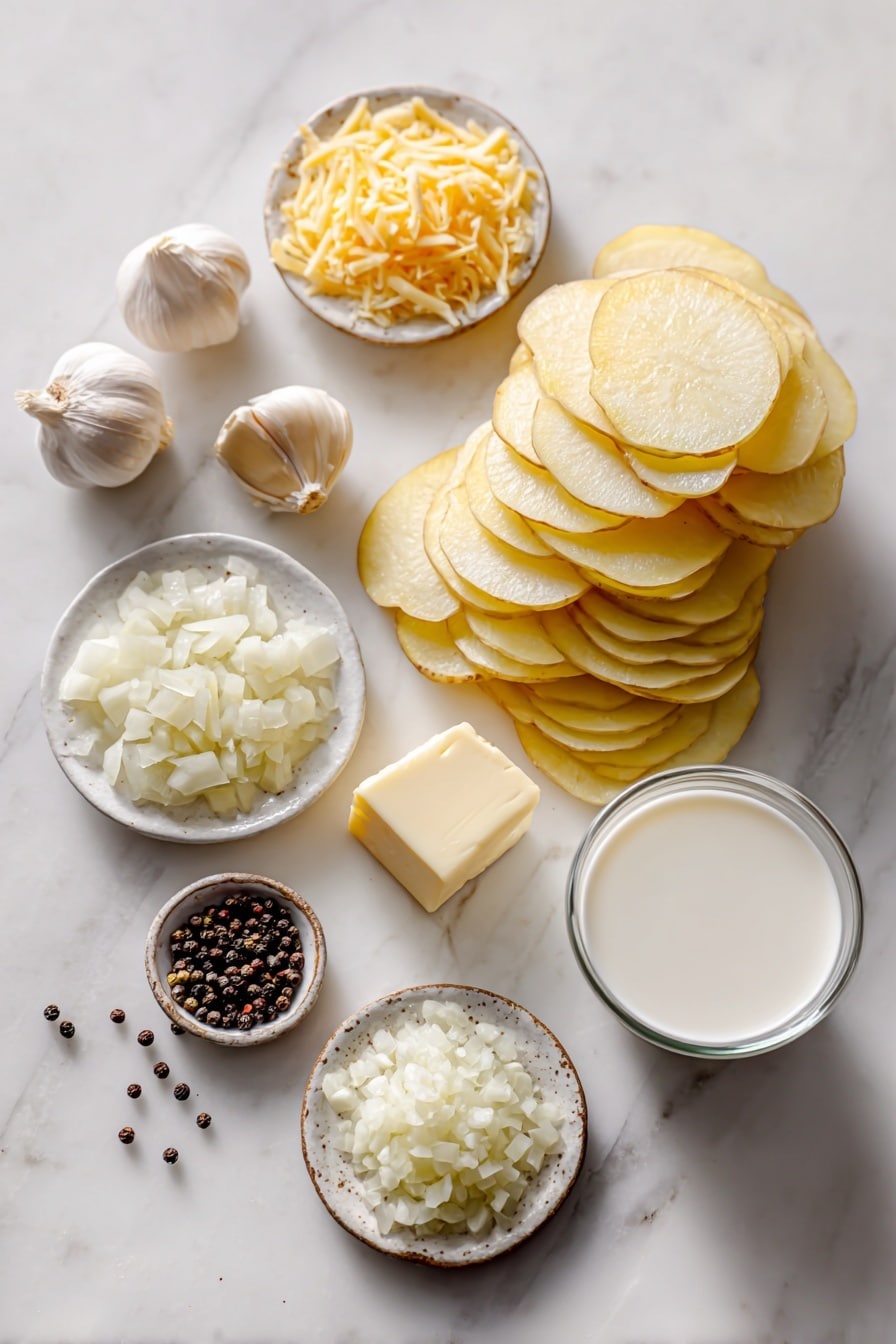 Homemade Scalloped Potatoes Recipe - Ingredients