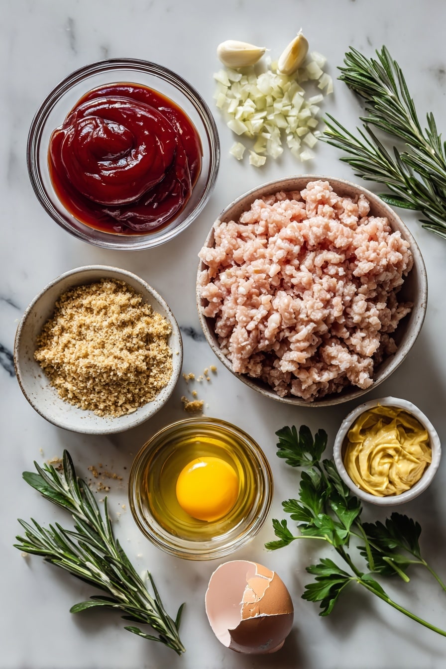 Air Fryer Turkey Meatloaf Recipe - Ingredients