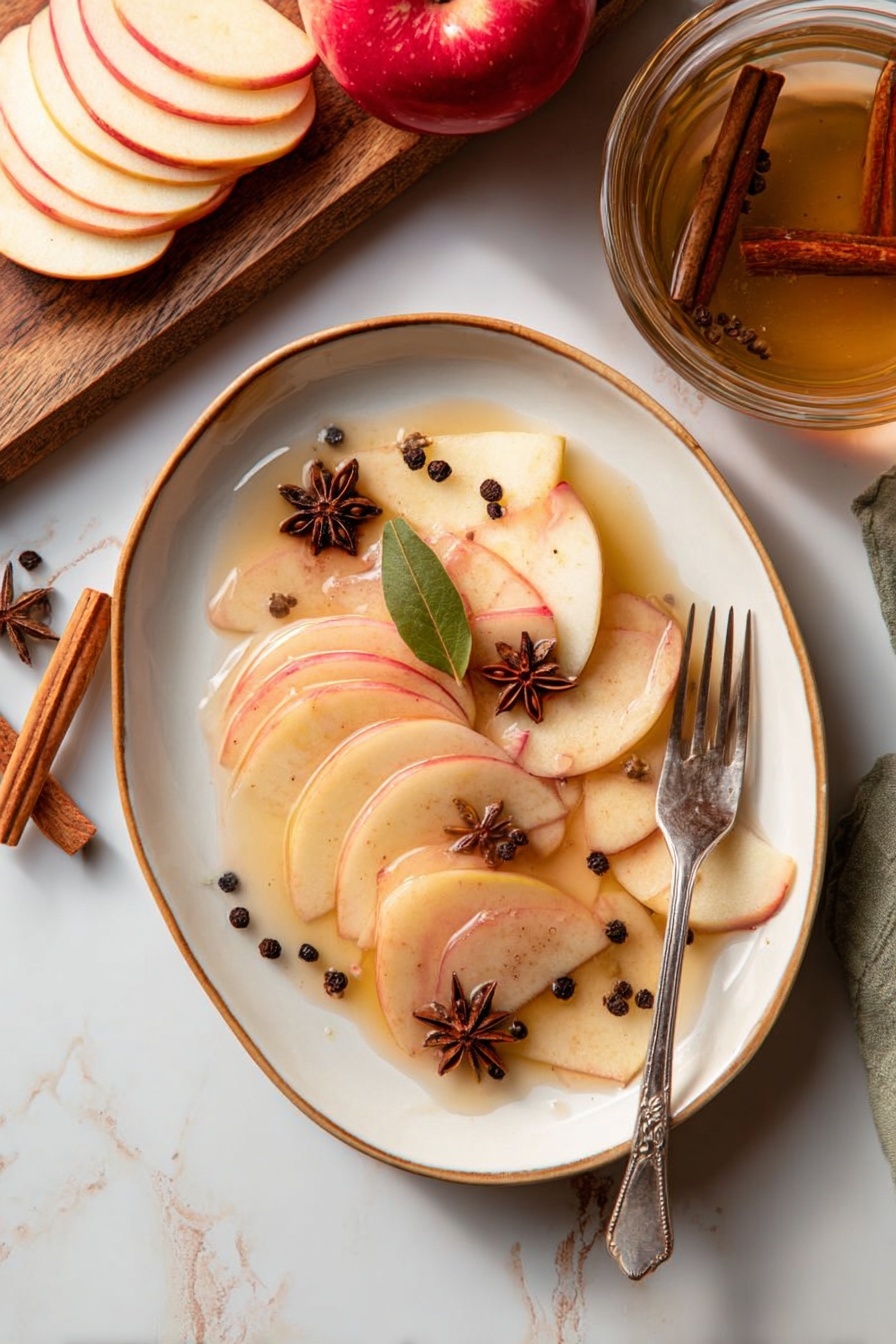 Pickled Apples with Spices and Honey Recipe - Serving
