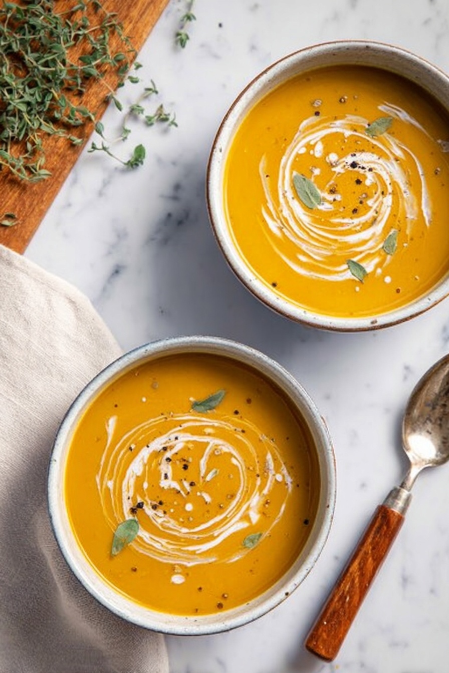 Slow-Cooker Butternut Squash Soup Recipe - Serving