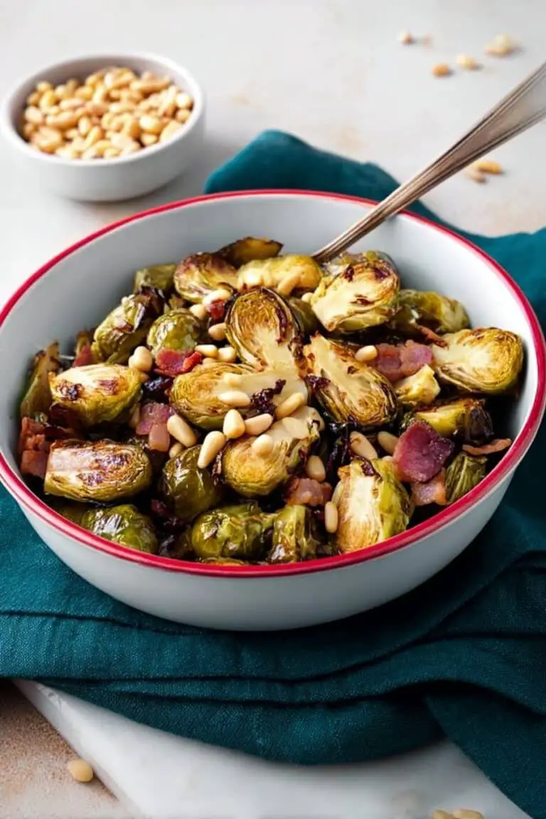 Roasted Balsamic Brussels Sprouts with Pancetta Recipe