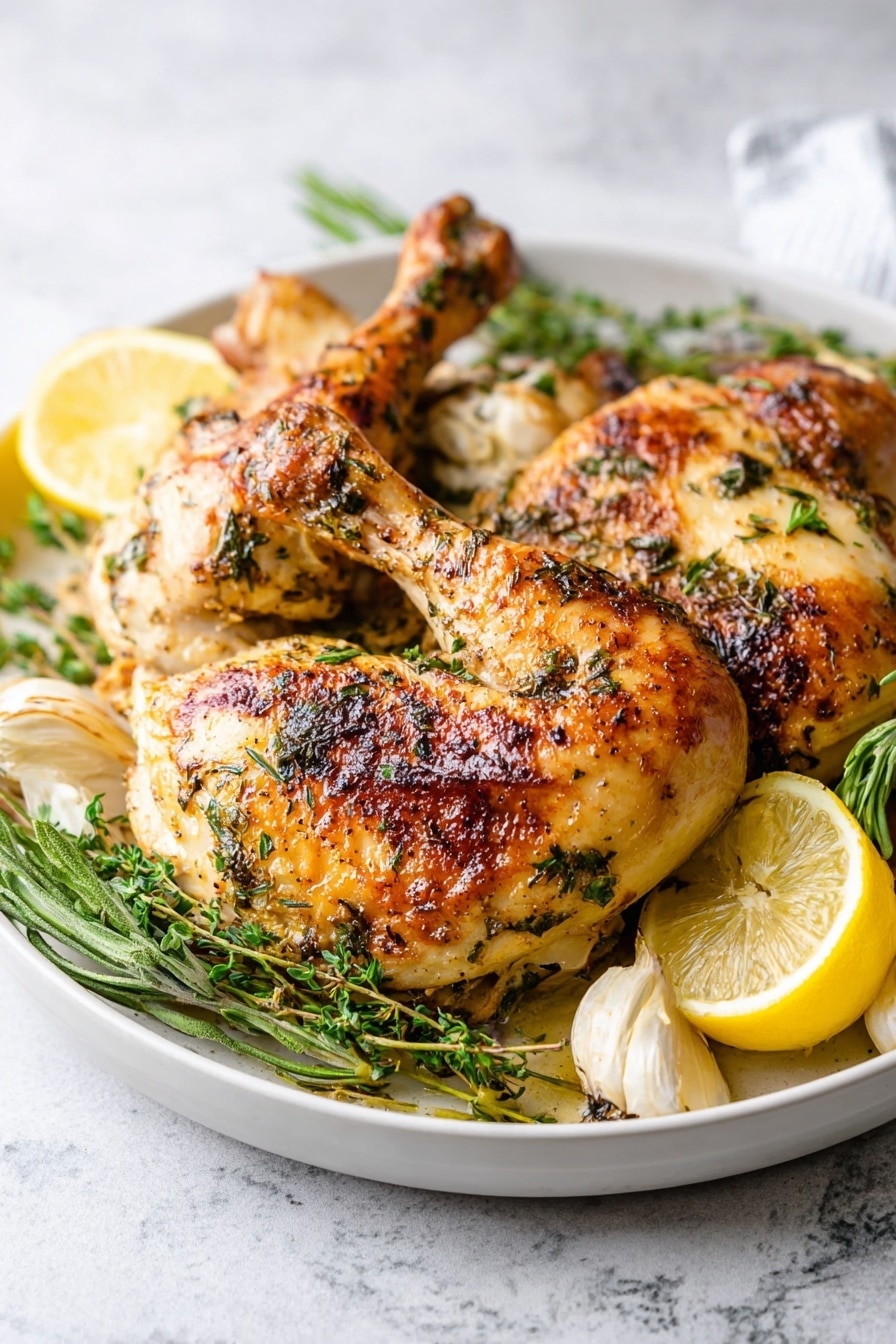 Roasted Spatchcock Chicken with Herb and Garlic Recipe - Recipe Step