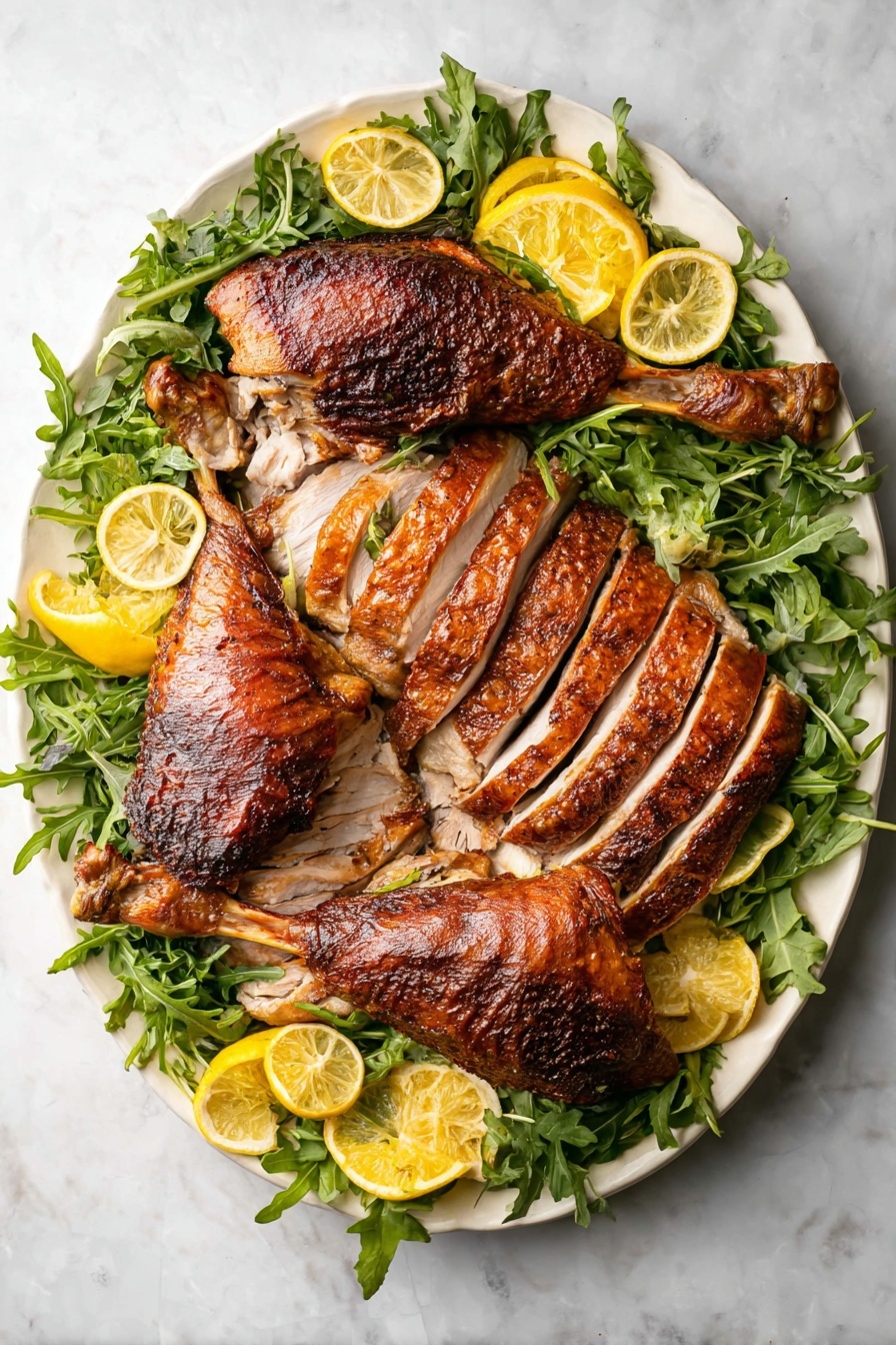 Asian Five-Spice Roast Turkey Recipe - Serving