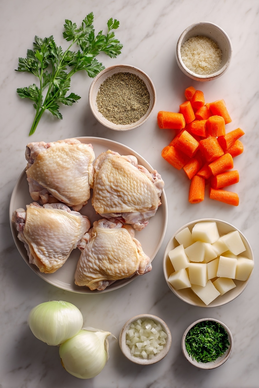 Apple Dijon Braised Chicken Thighs Recipe - Ingredients