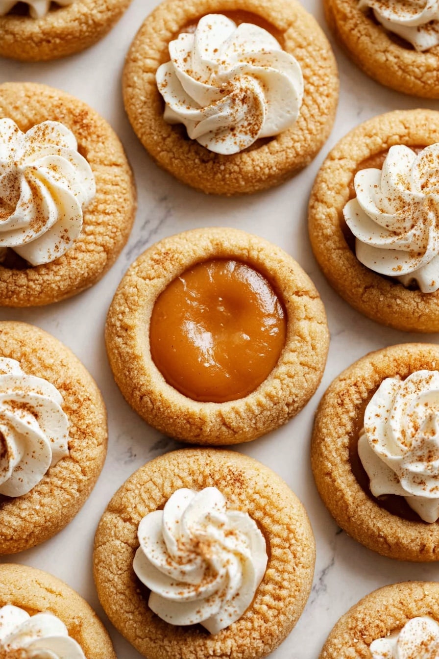 Pumpkin Pie Cookies with Cream Cheese Dough and Spiced Pumpkin Filling Recipe - Serving