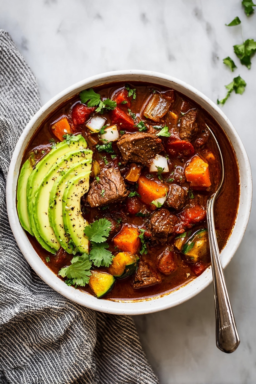 Low-Carb Crock-Pot Paleo Chili Recipe - Serving