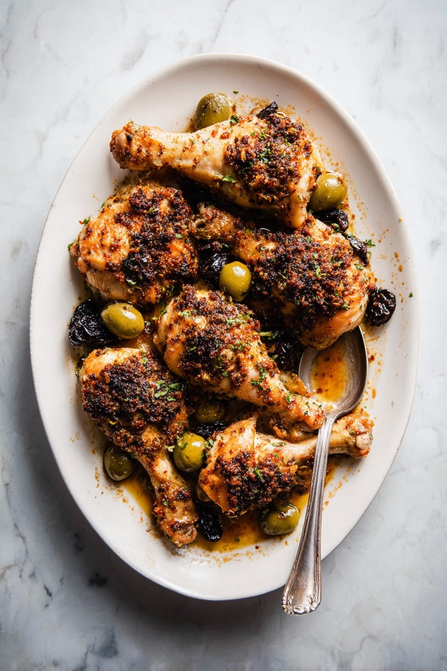 Sheet Pan Chicken Marbella with Olives and Prunes Recipe - Serving