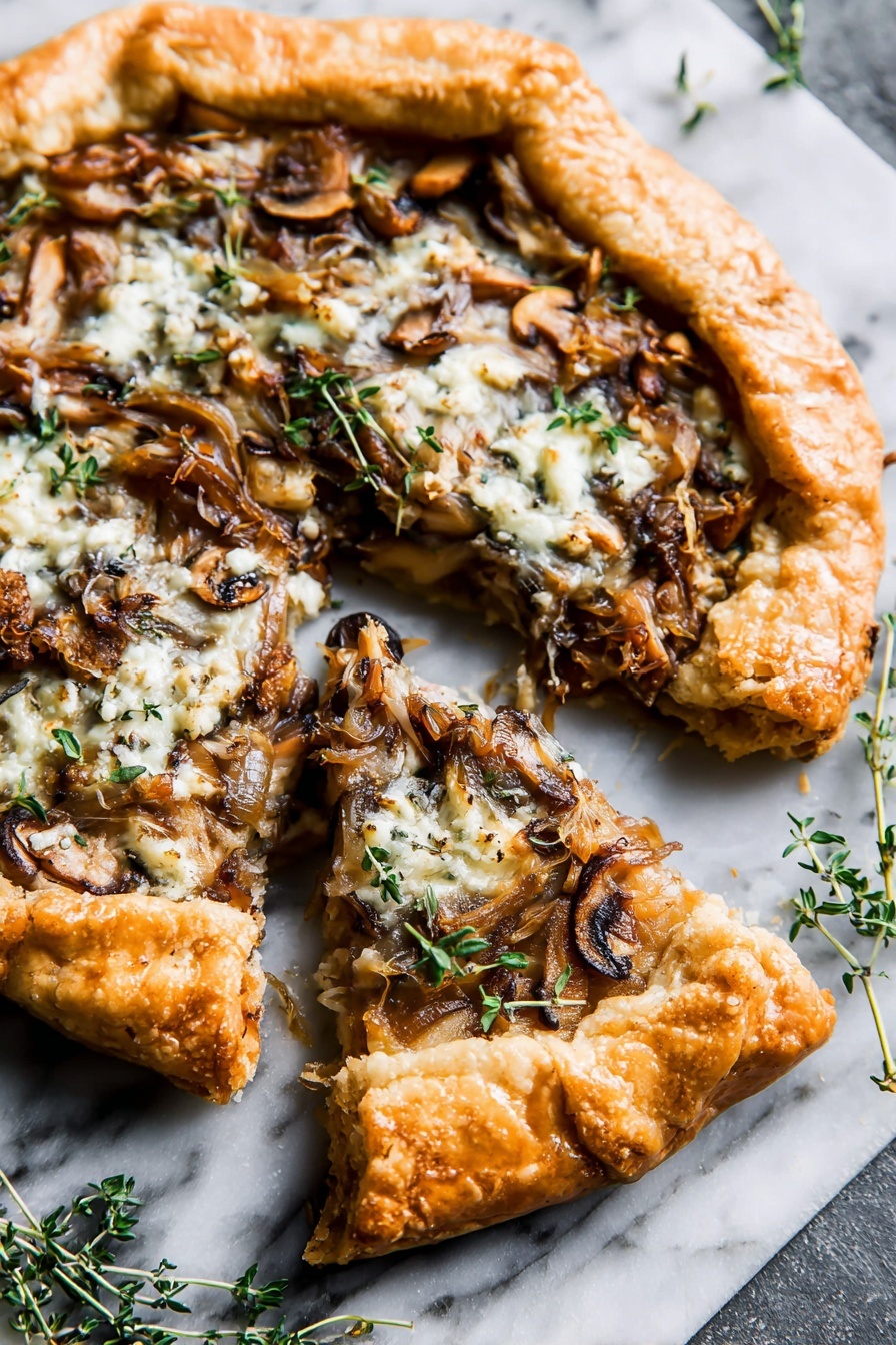 Wild Mushroom Galette with Herb Crust Recipe - Recipe Step