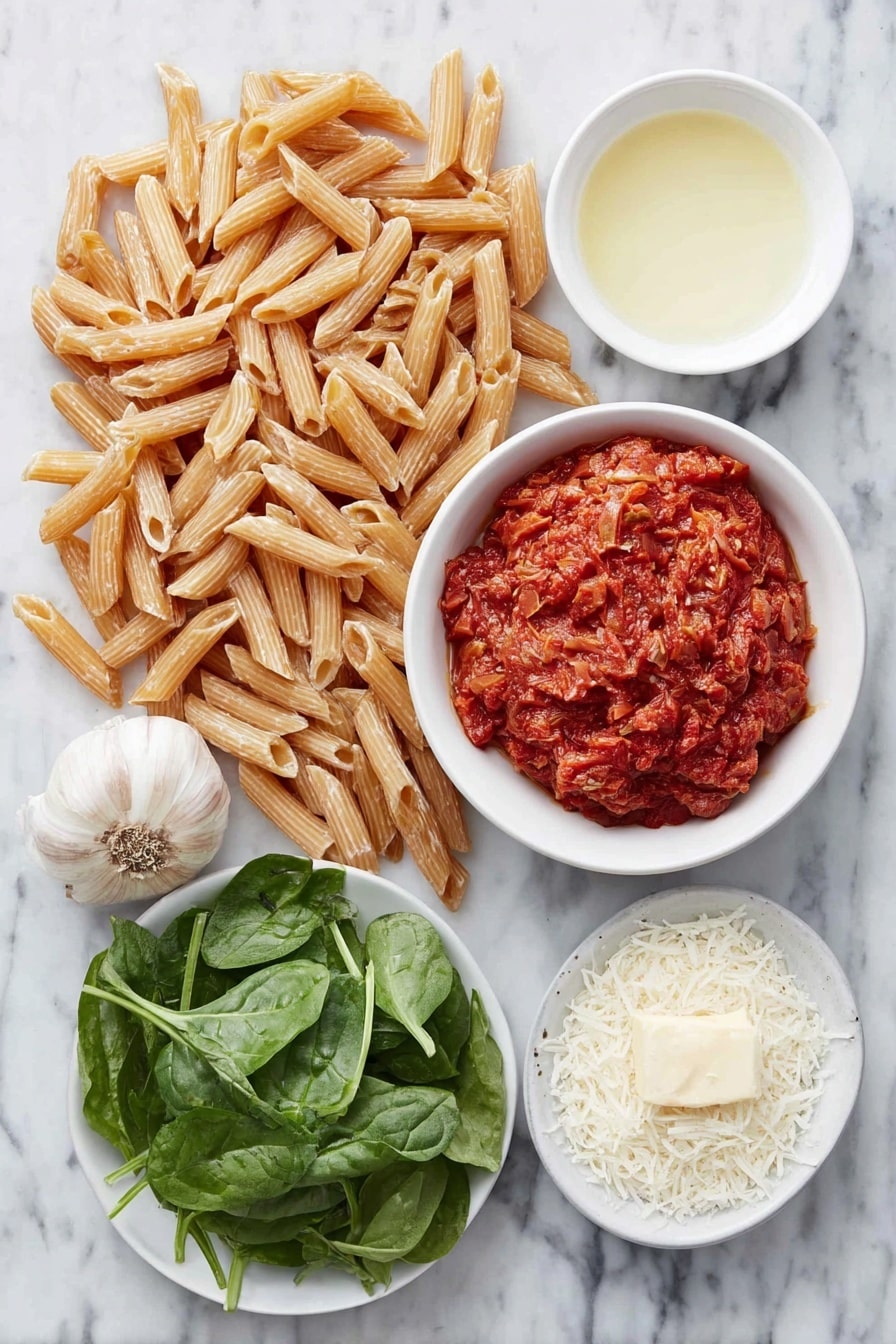 No-Boil Baked Penne with Meatballs Recipe - Ingredients