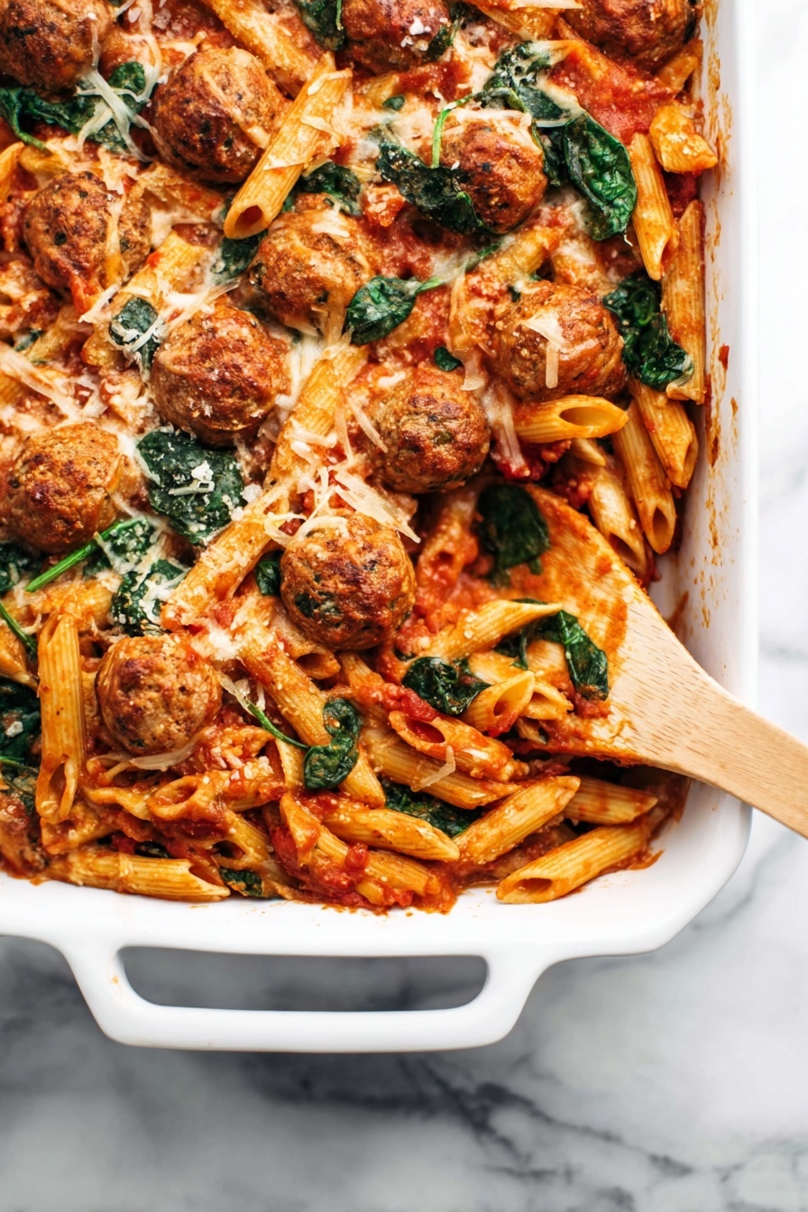 No-Boil Baked Penne with Meatballs Recipe - Recipe Step