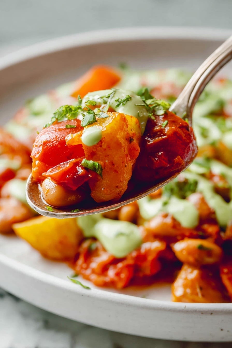 Plantain Pinto Bean Stew with Aji Verde Recipe - Recipe Step